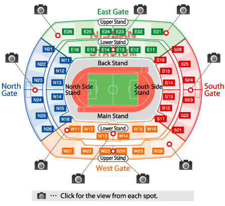 Nissan stadium seating plan #9